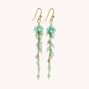 Celestial Larimar Cluster Earrings