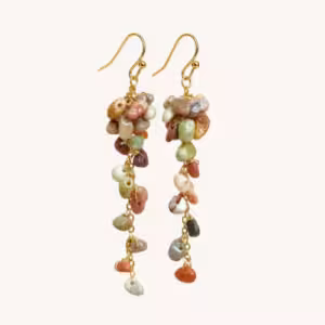 Celestial Ocean Jasper Cluster Earrings
