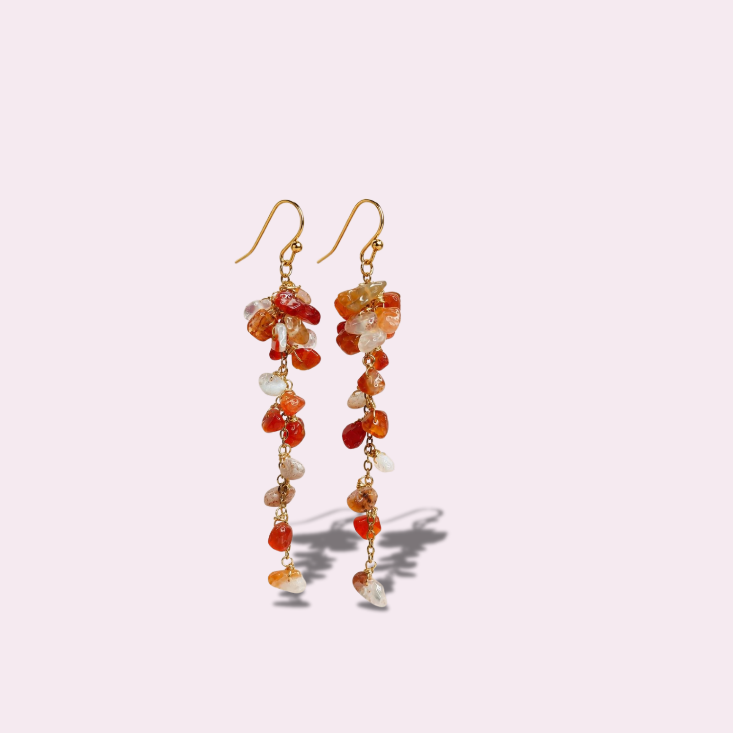 Celestial Citrine Cluster Earrings - Image 2