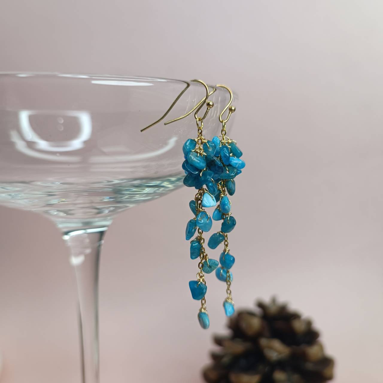 Celestial Amazonite Cluster Earrings - Image 4