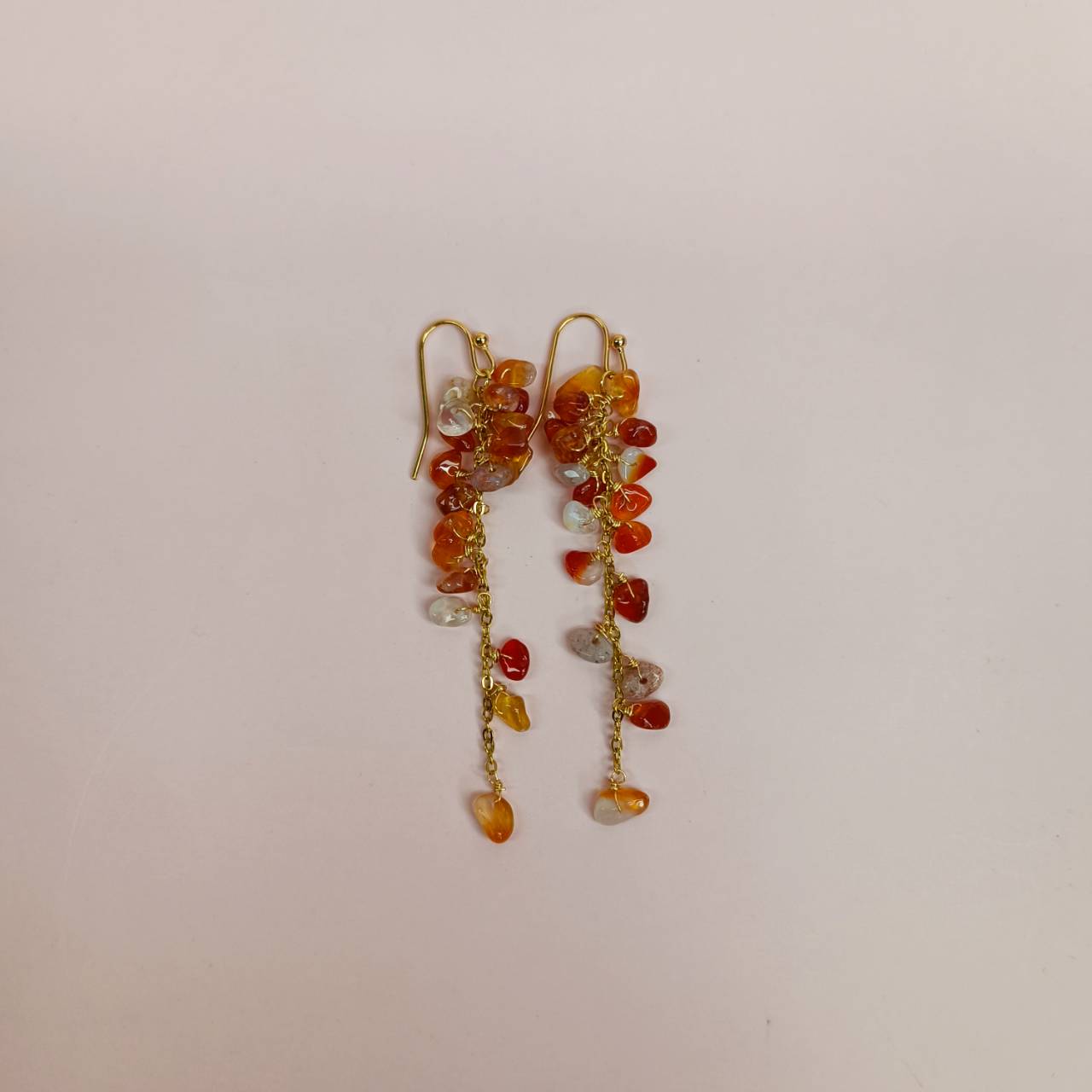 Celestial Citrine Cluster Earrings - Image 4