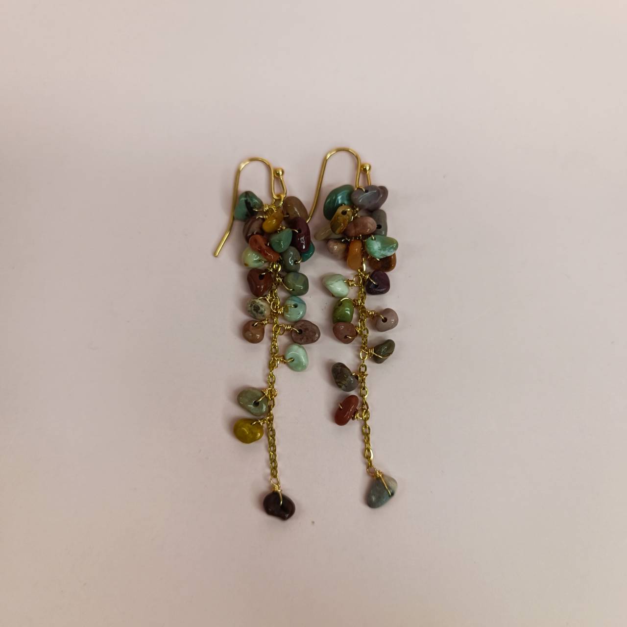 Celestial Ocean Jasper Cluster Earrings - Image 5