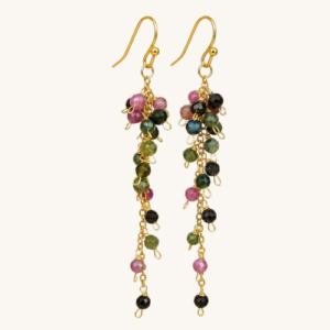Celestial Tourmaline Cluster Earrings
