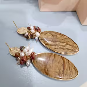 Golden Storm Energy Drops Earrings