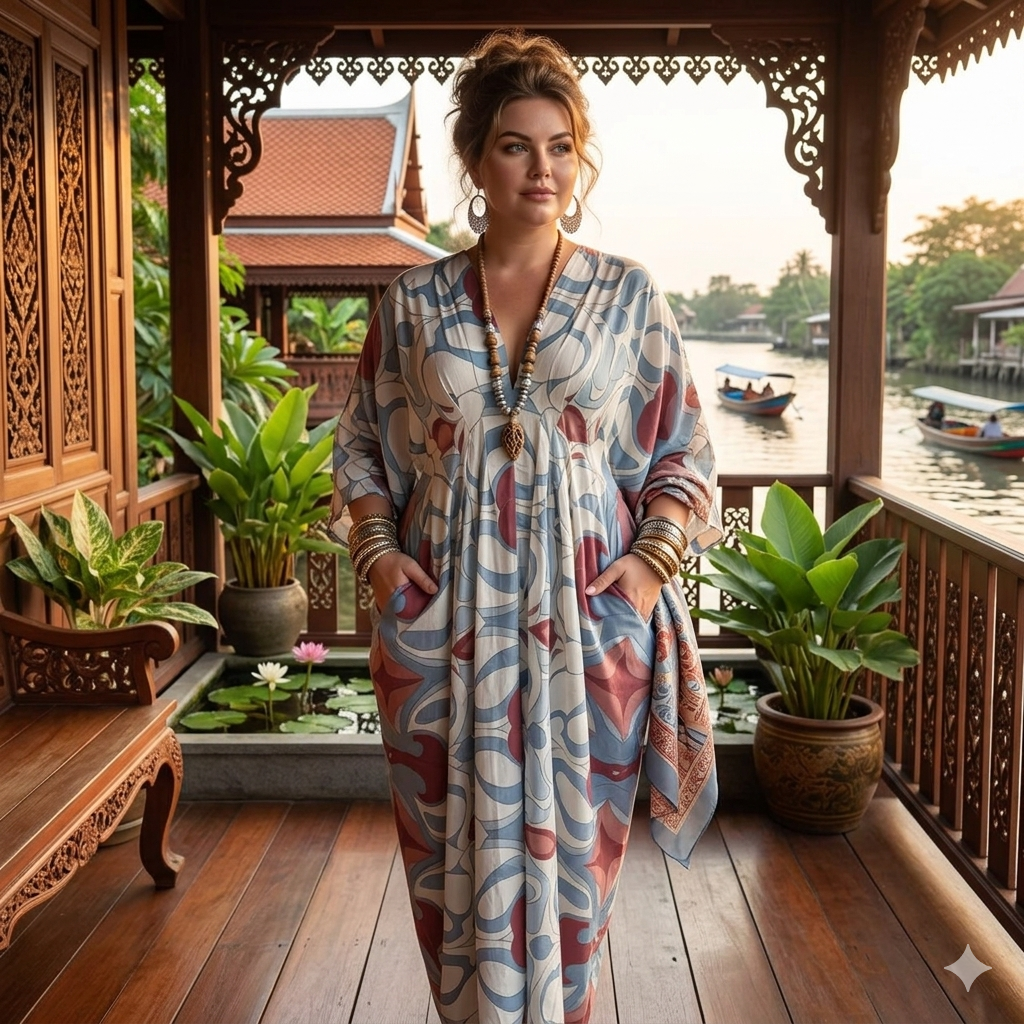 Cloud Crush Kaftan Dress - Image 2