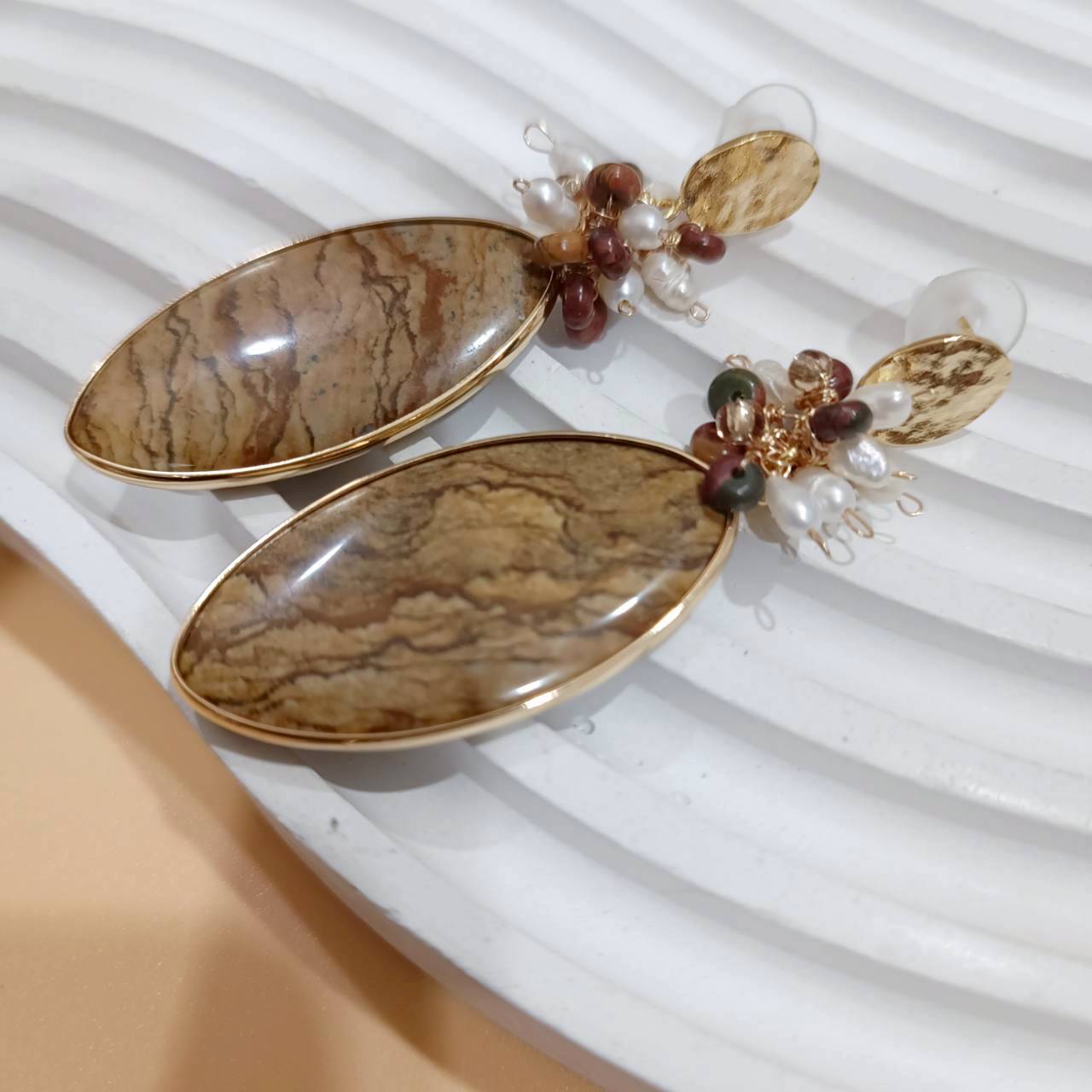 Golden Storm Energy Drops Earrings - Image 3