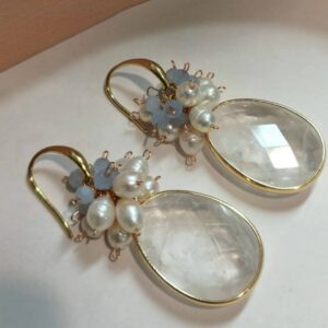 Soul Clarity Quartz Drops Earrings