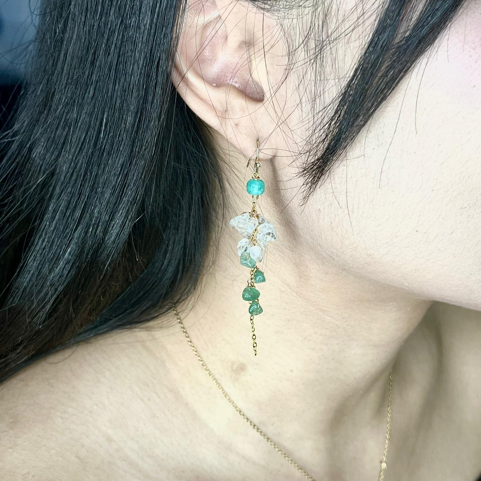 Electric Meadow Drops Earrings - Image 2