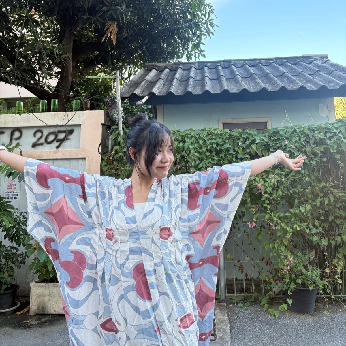 Cloud Crush Kaftan Dress - Image 4