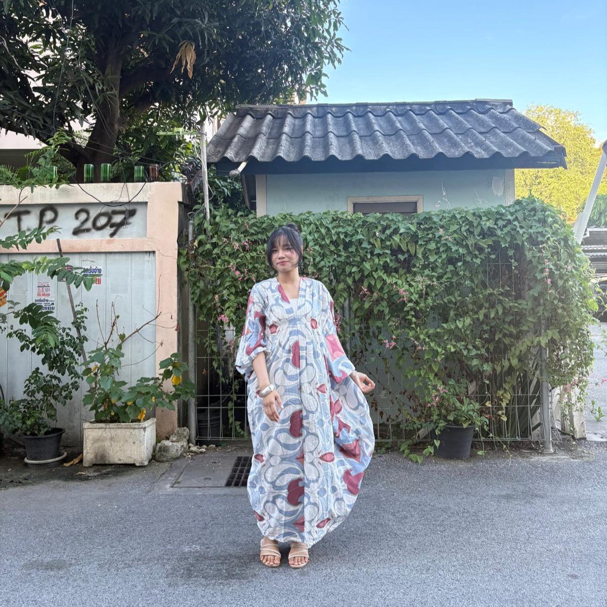 Cloud Crush Kaftan Dress - Image 5