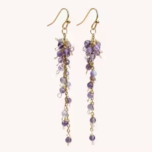 Celestial Amethyst Cluster Earrings