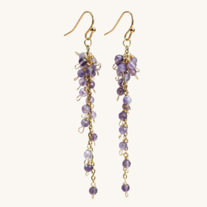 Celestial Amethyst Cluster Earrings
