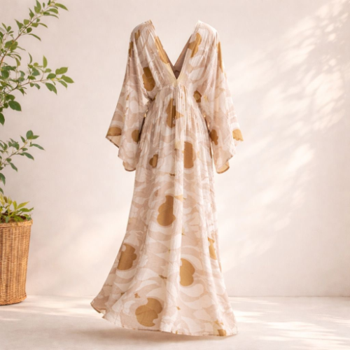 Desert Latte Kaftan Dress