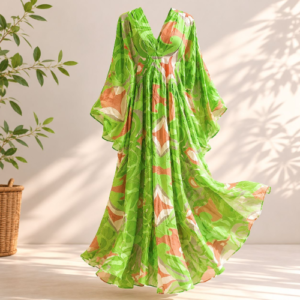 Lime Crush Kaftan Dress