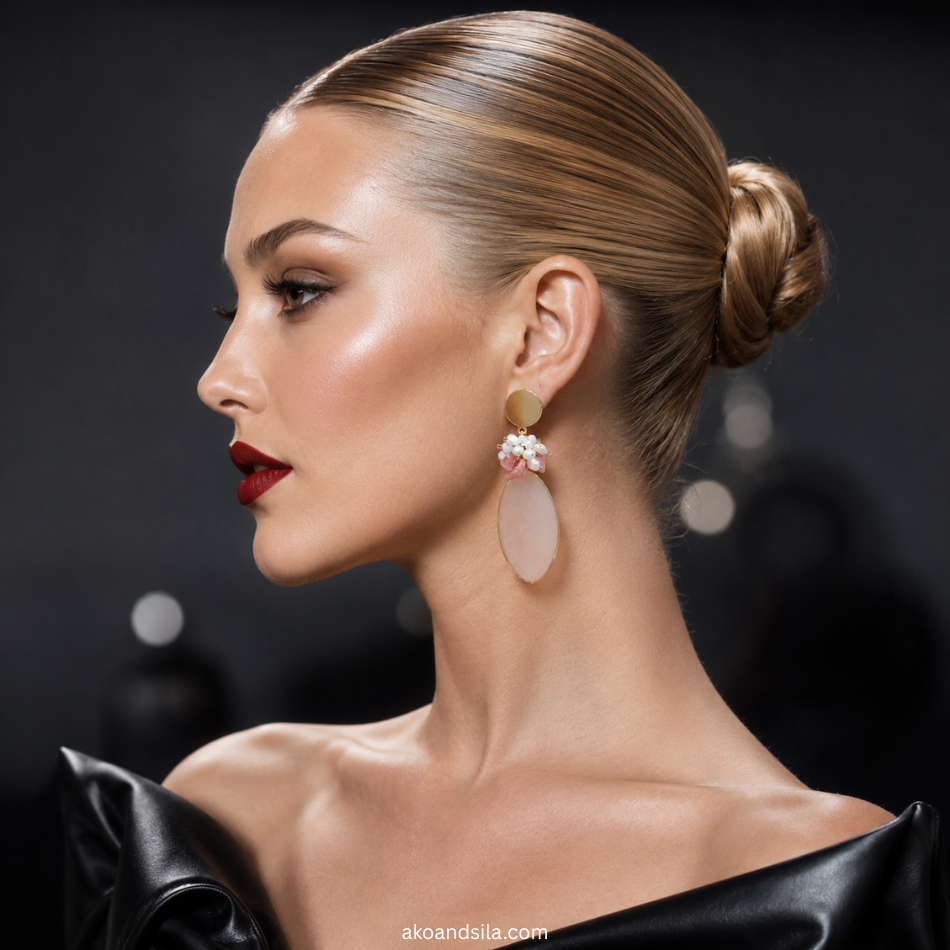Luxe Pink Balance Drops Earrings - Image 5
