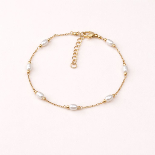 Oval Freshwater Pearl Bracelet