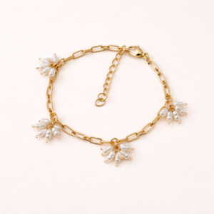 Pearl Cluster Chain Bracelet