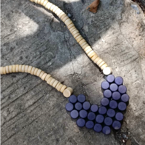 Purple Heart Wood Necklace