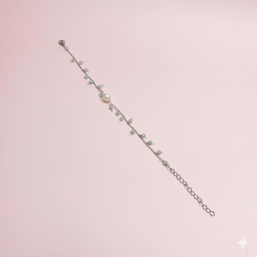 Larimar Pearl Charm Bracelet - Image 3