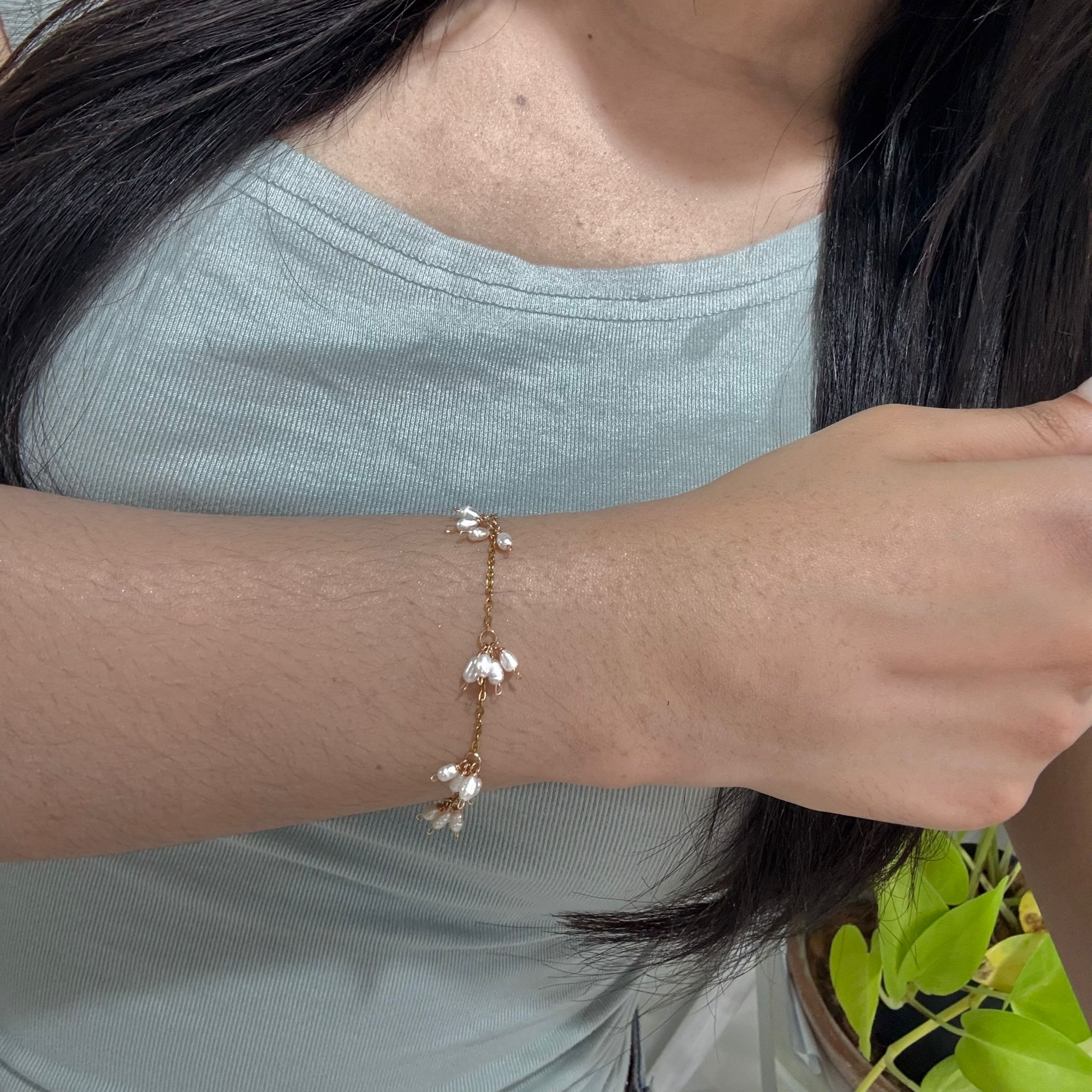 Pearl Cluster Bracelet - Image 3