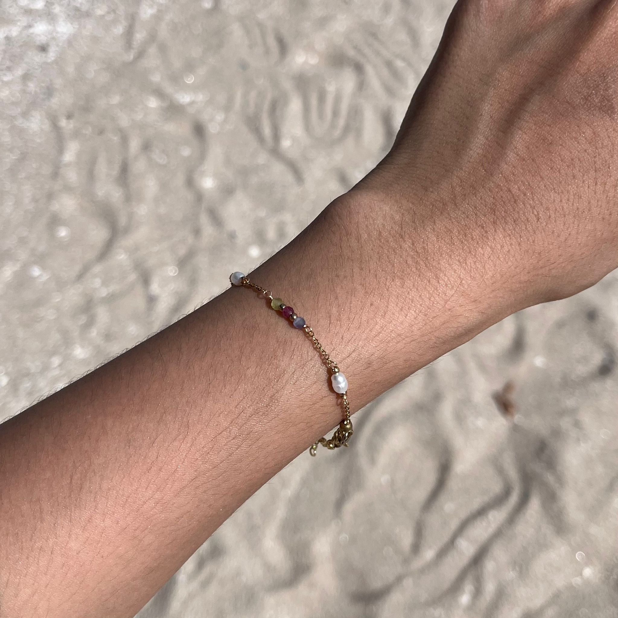 Pearl & Natural Stone Bracelet - Image 5