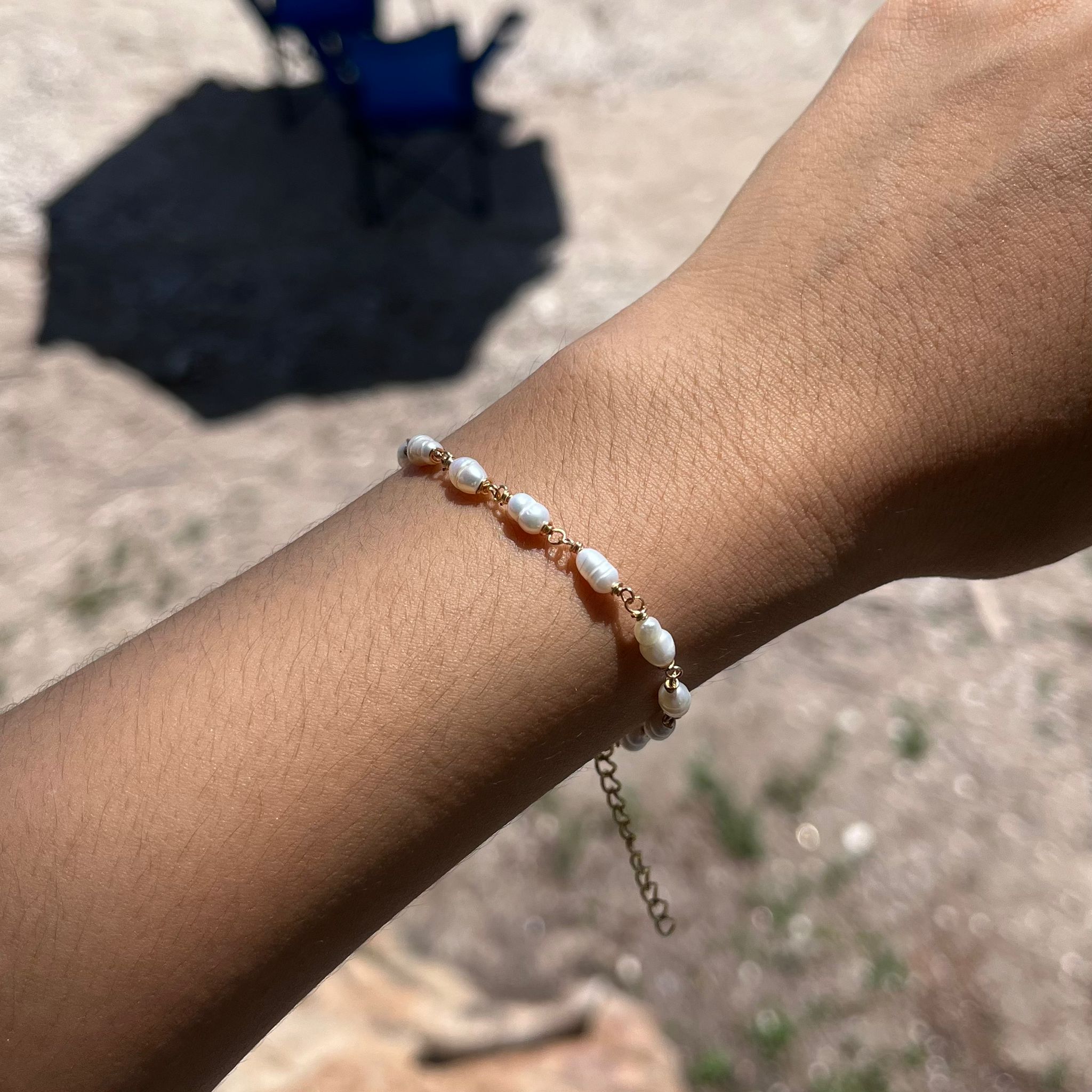 Classic Pearl Chain Bracelet - Image 5