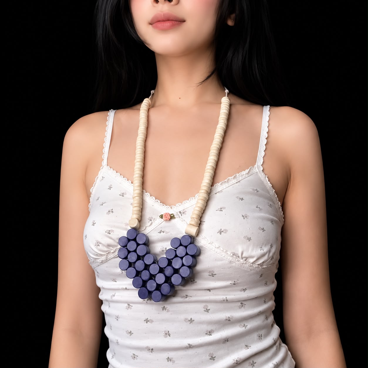 Purple Heart Wood Necklace - Image 2