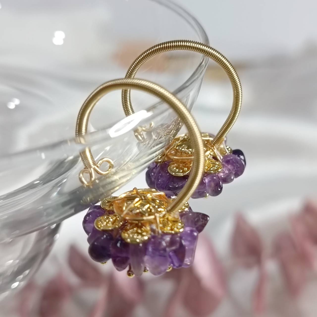 Sunrise Amethyst adjustable ring - Image 2