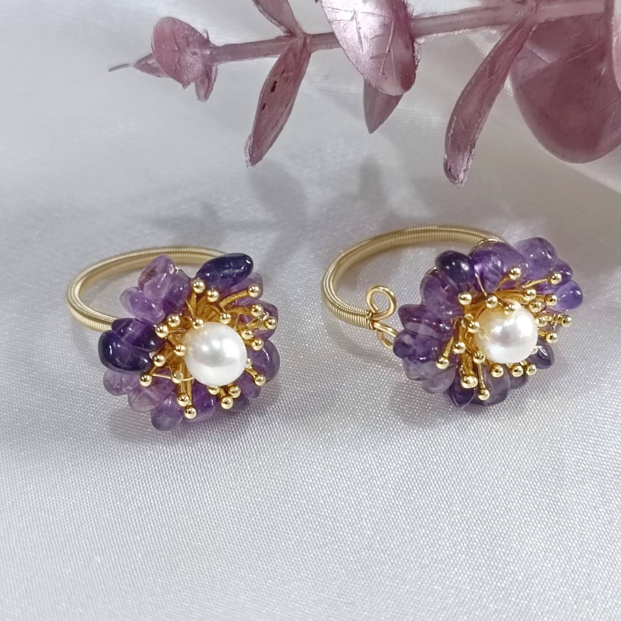 Sunrise Amethyst adjustable ring - Image 3