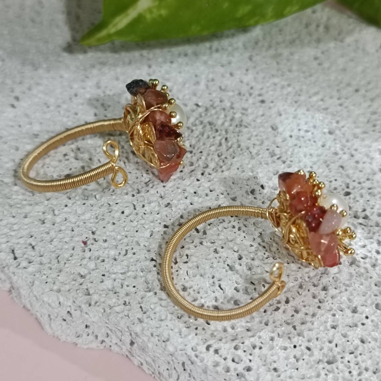 Sunrise Carnelian adjustable ring - Image 3