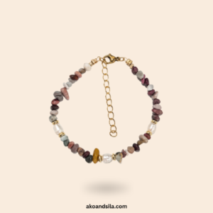 Ocean Jasper & Freshwater Pearl Bracelet
