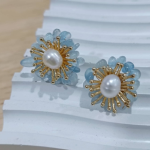 Sunrise Aquamarine adjustable earrings