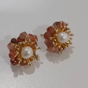 Sunrise Carnelian adjustable earrings